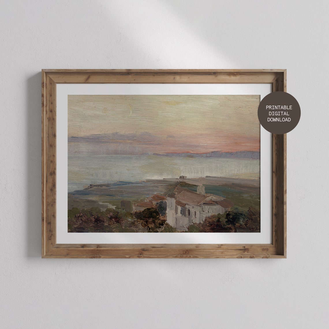 Vintage River Landscape Art Print - Image 3