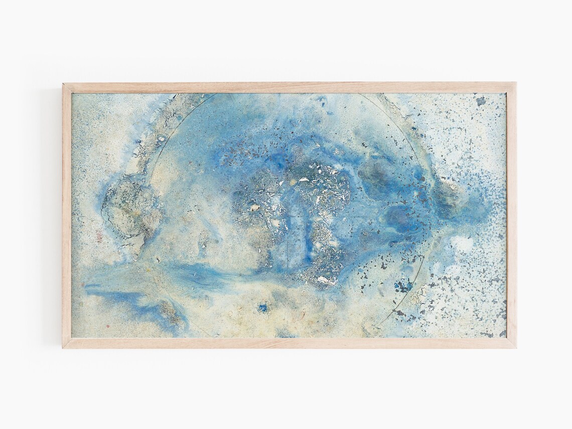 Abstract Oil Painting Art Print, Frame TV Style - Image 2