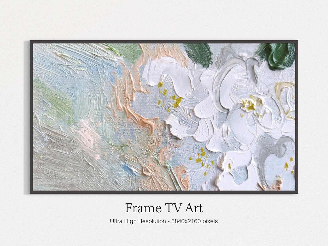Frame TV Abstract Oil-Painting-Style Art Print