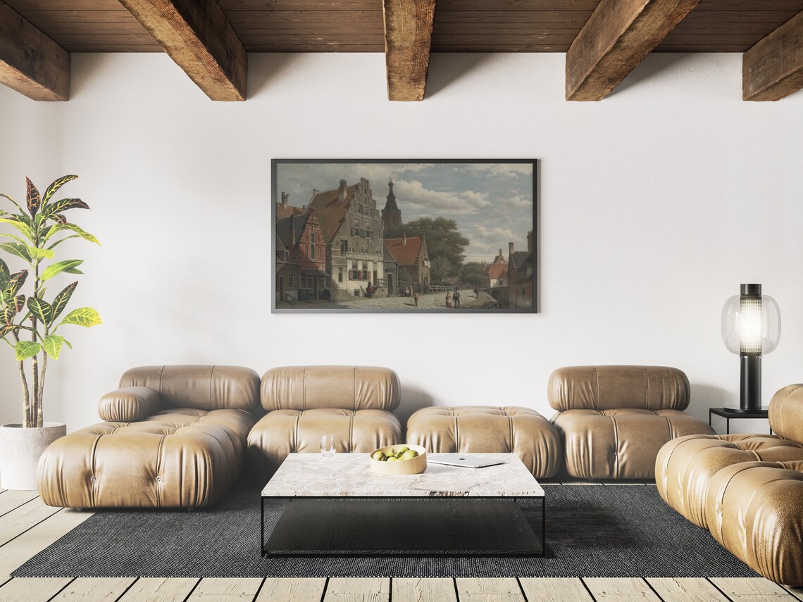 Vintage Cityscape Painting, Travel Poster - Image 4