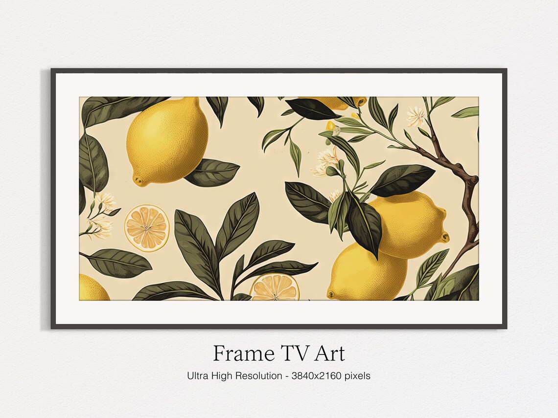 Modern Lemon Fruit Art Print - Image 5
