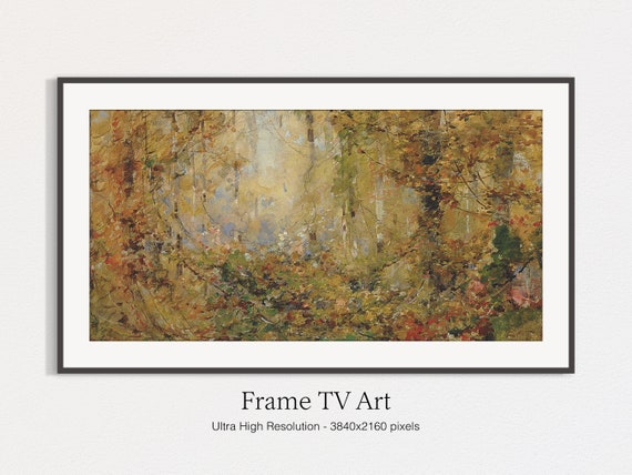 Thanksgiving Vintage Fall Landscape Art Print