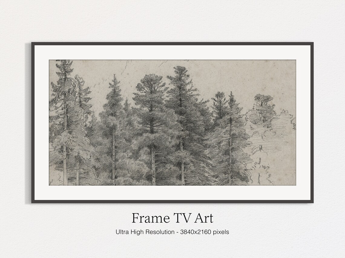 Vintage Trees Illustration Art Print, Nature Decor - Image 4