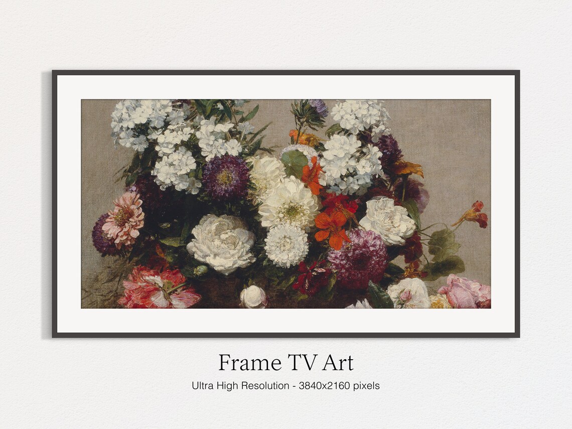 Frame TV Flower Painting Spring Art Print - Image 4