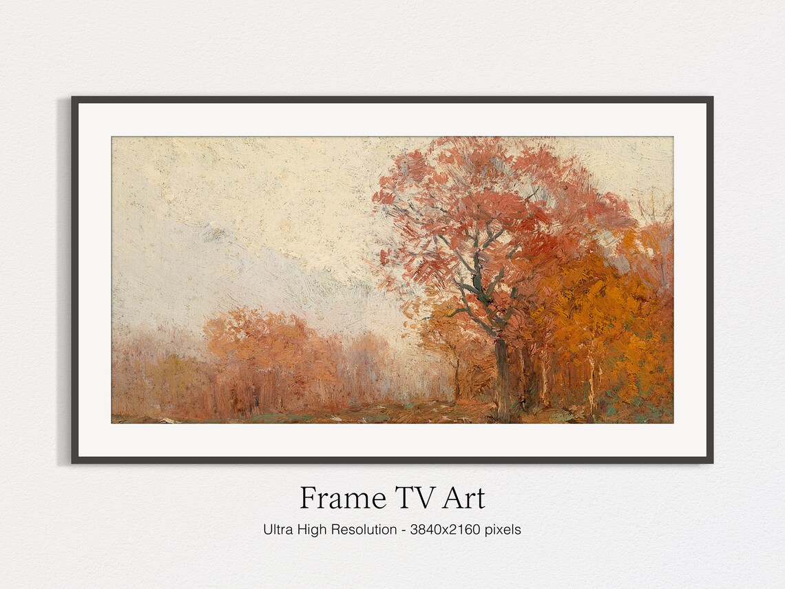 Autumn Trees Art Print for TV Frame Display