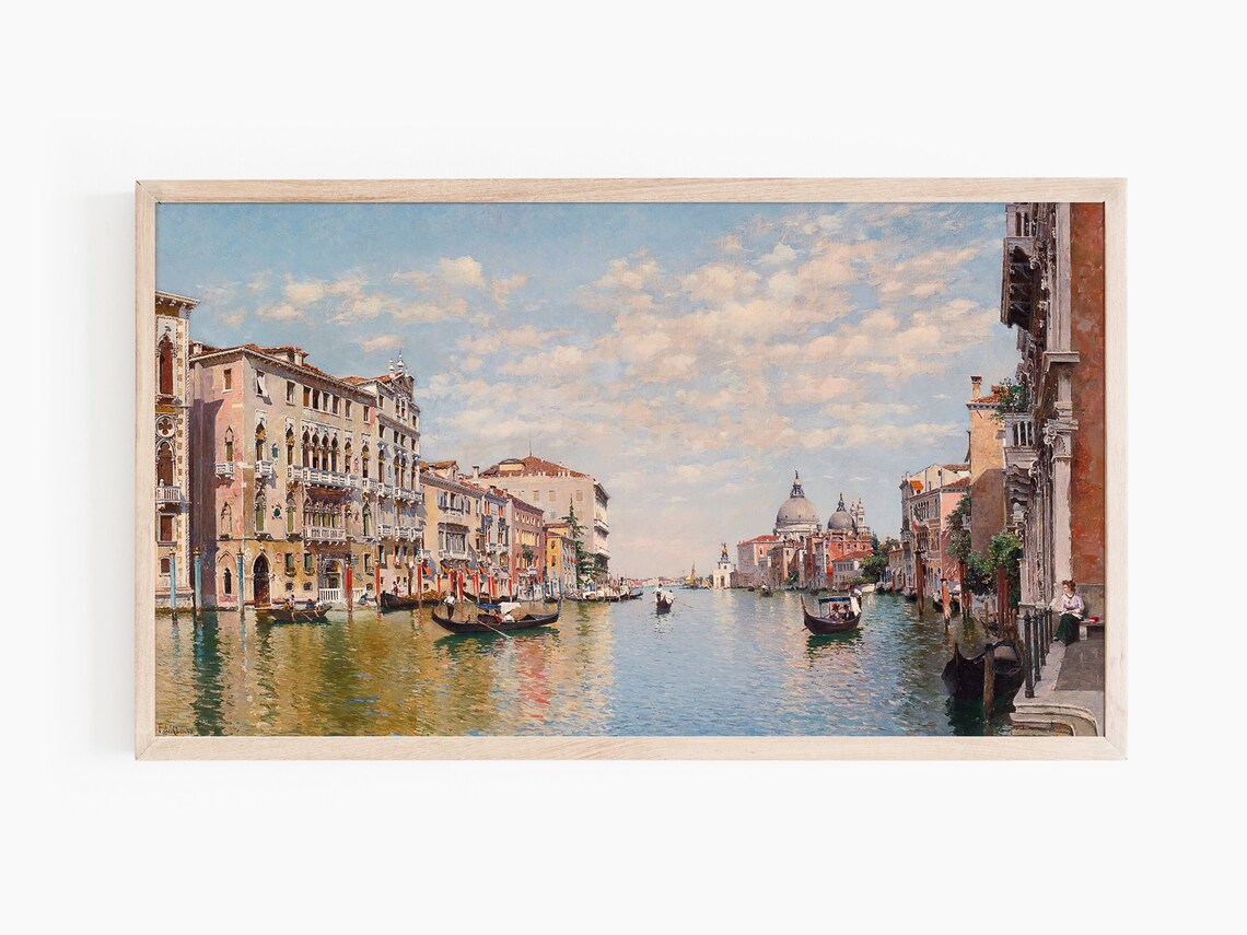 Venice Grand Canal Painting Art Print, Oil Style - Image 2