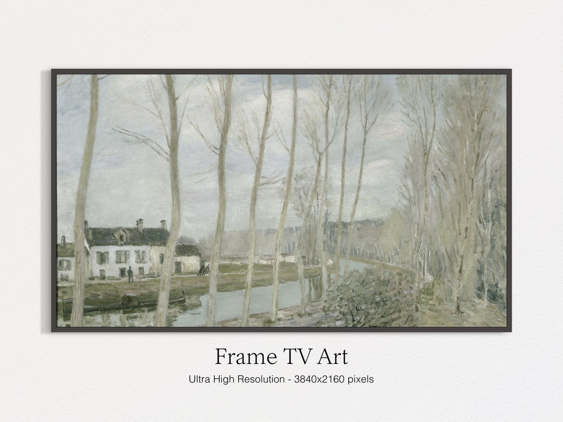 Frame TV Vintage Landscape Painting
