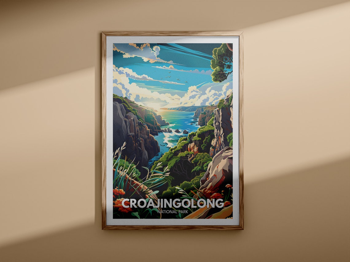 Croajingolong National Park Victoria Coastal Cliffs Travel Poster - Image 3
