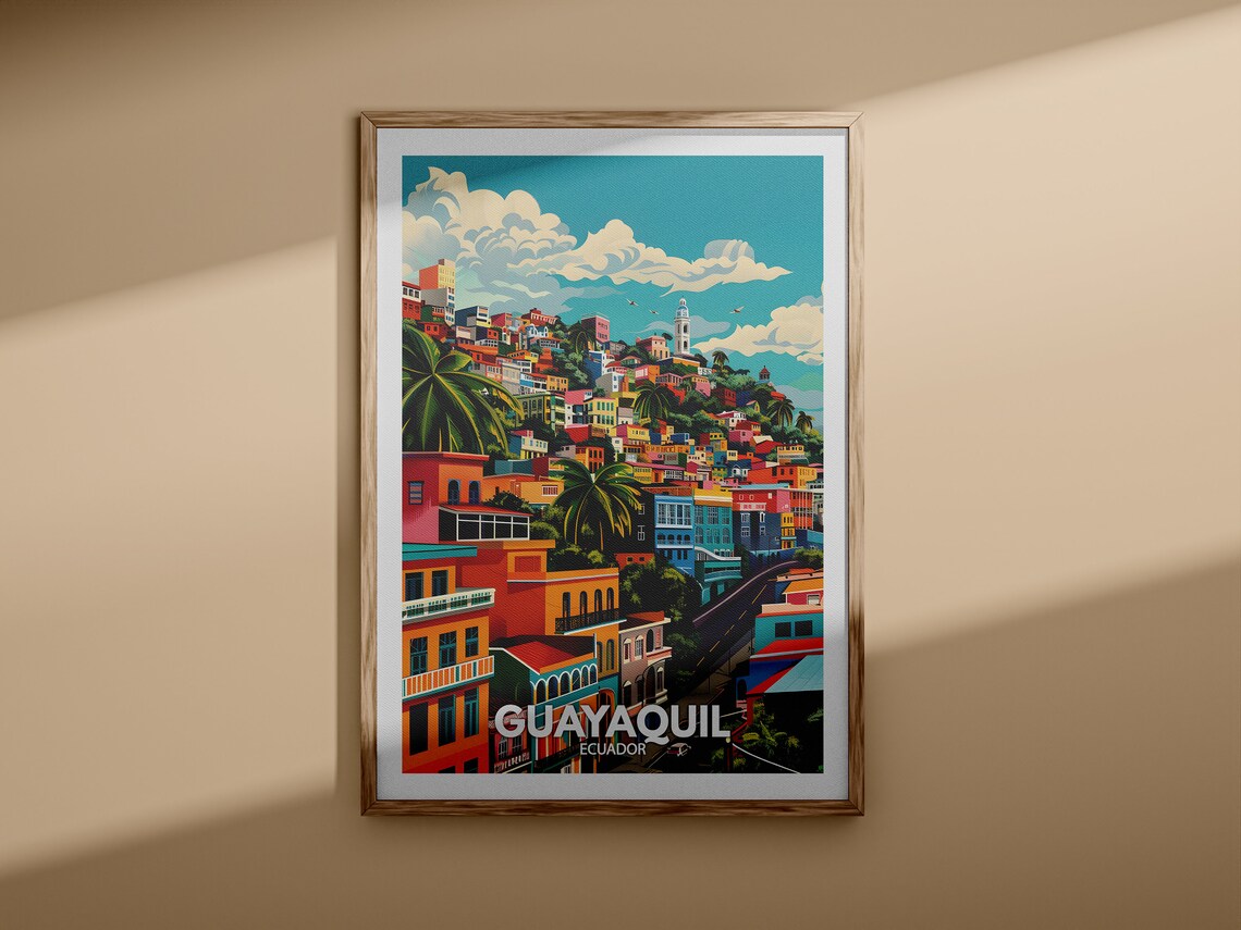 Guayaquil Art Print Guayaquil Travel Poster Ecuador Wall Art Print Ecuador Home Decor Travel Wall Art Decor Unique City Poster - Image 3