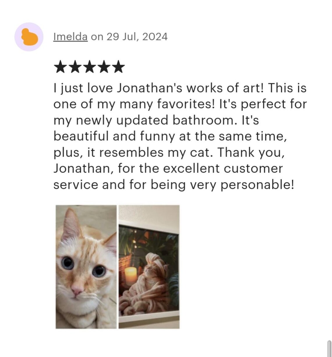 Bulldog On Toilet Holding Phone Funny Bathroom Wall Poster Decor - Image 2