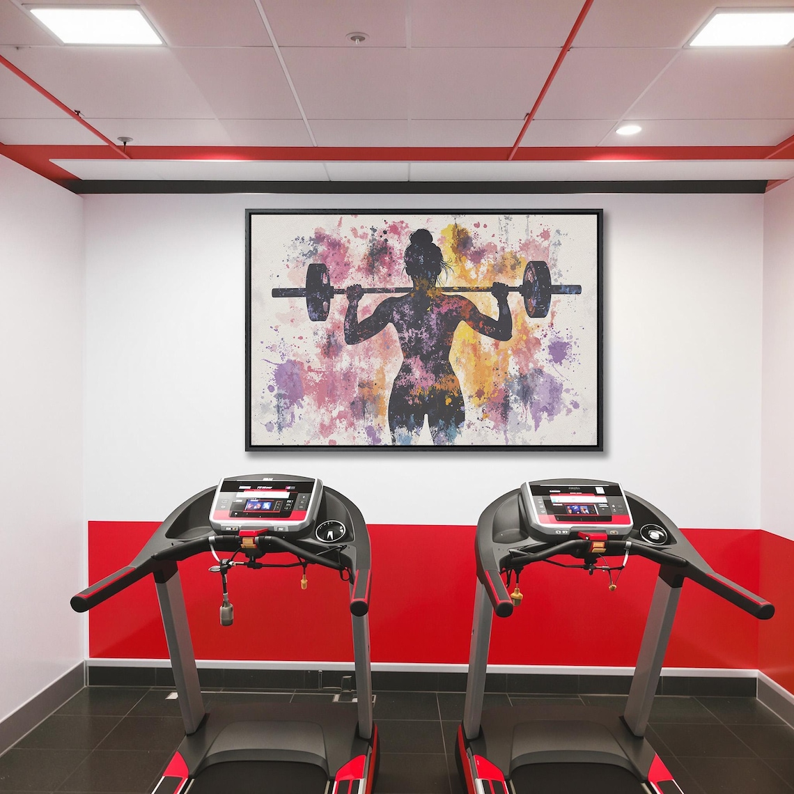 Female Fitness Workout Motivational Art Print - Image 5