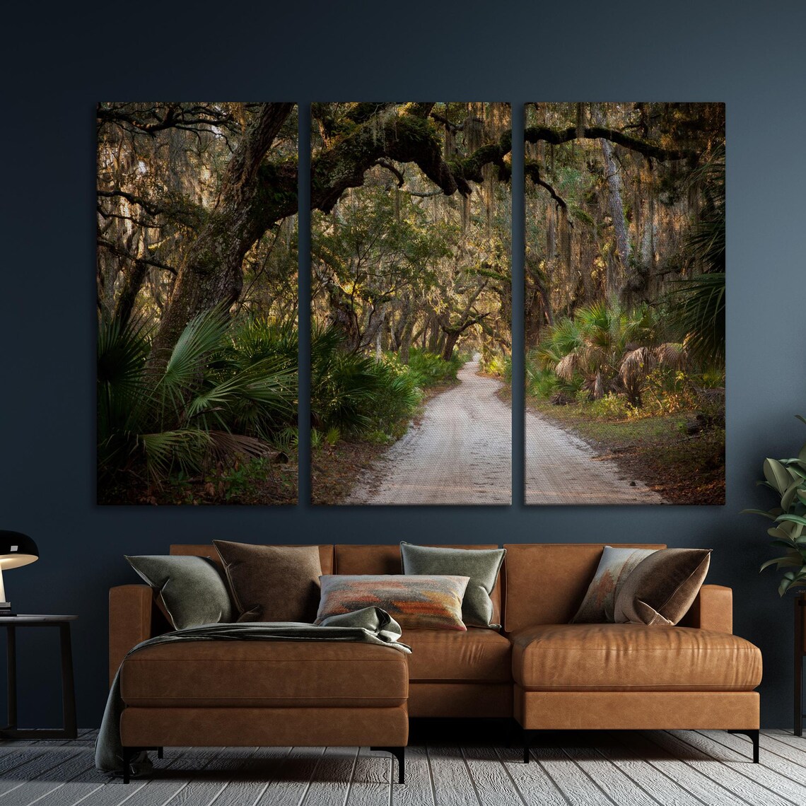 Green Trees Tunnel on Main Road, Georgia Landscape Art Print - Image 5