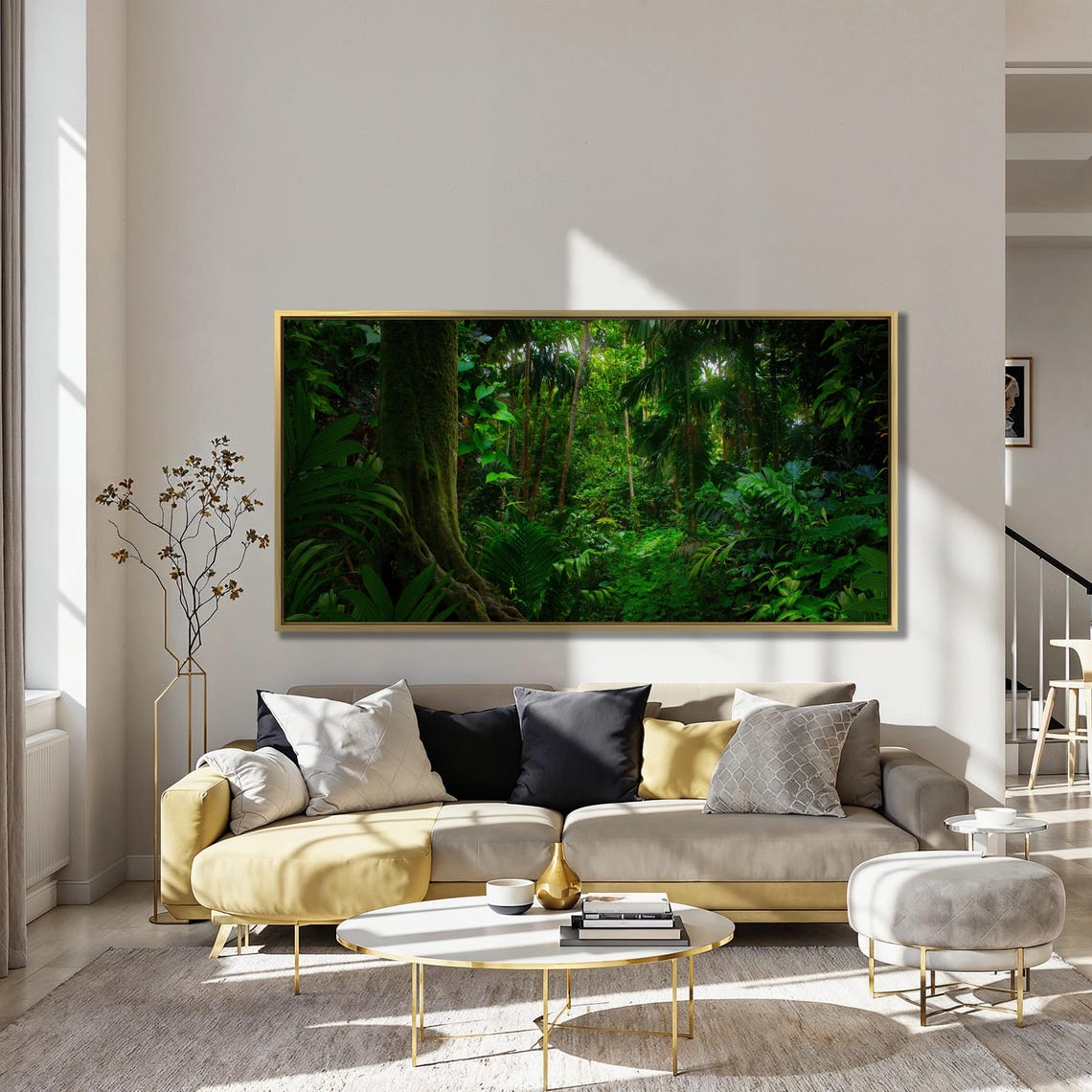 Lush Tropical Rainforest Canopy Wide Panoramic Nature Poster - Image 4