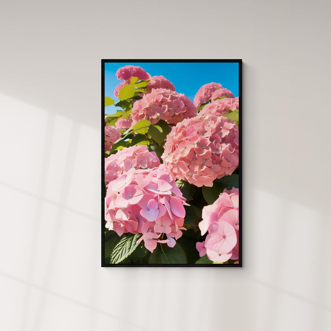Pink Hydrangea Botanical Floral Art Flower Market Art Spring Flowers Abstract Design Henri Matisse Style Art - Image 4