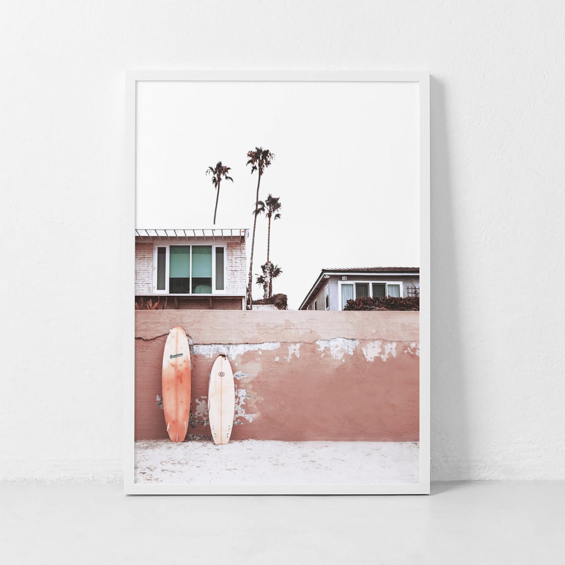 Surfboard Print California Summer Poster, Surf Decor - Image 3