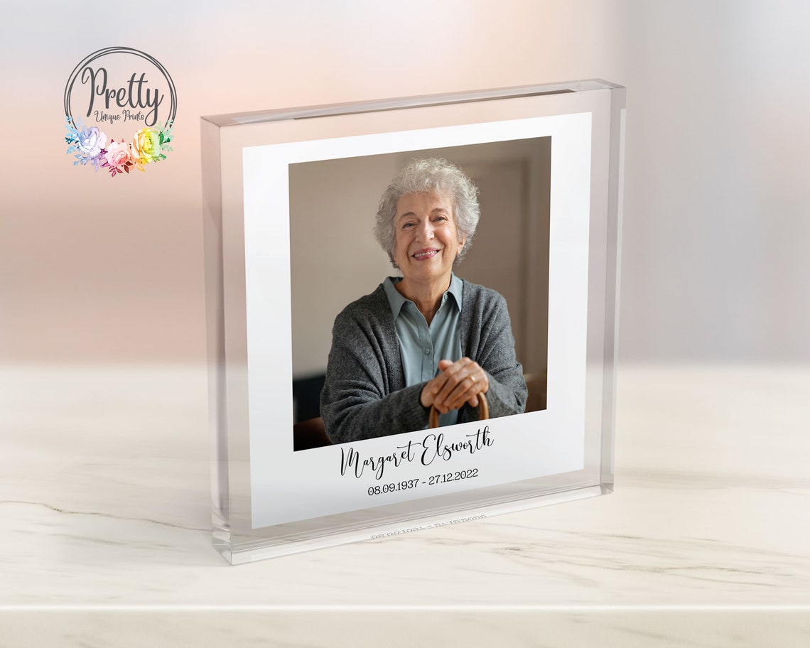 Grandma Memorial Keepsake Photo Memorial Gift Grandma Memorial Gift Granny Memorial Gift Acrylic Photo Block Photo Gifts Memory Gifts
