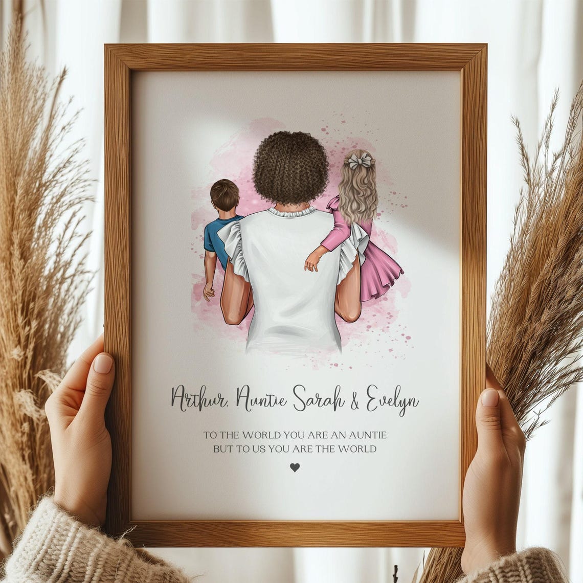 Auntie Gift Auntie And Neice Print Auntie And Nephew Print Auntie Birthday Gift Auntie Christmas Gift Aunty Gifts