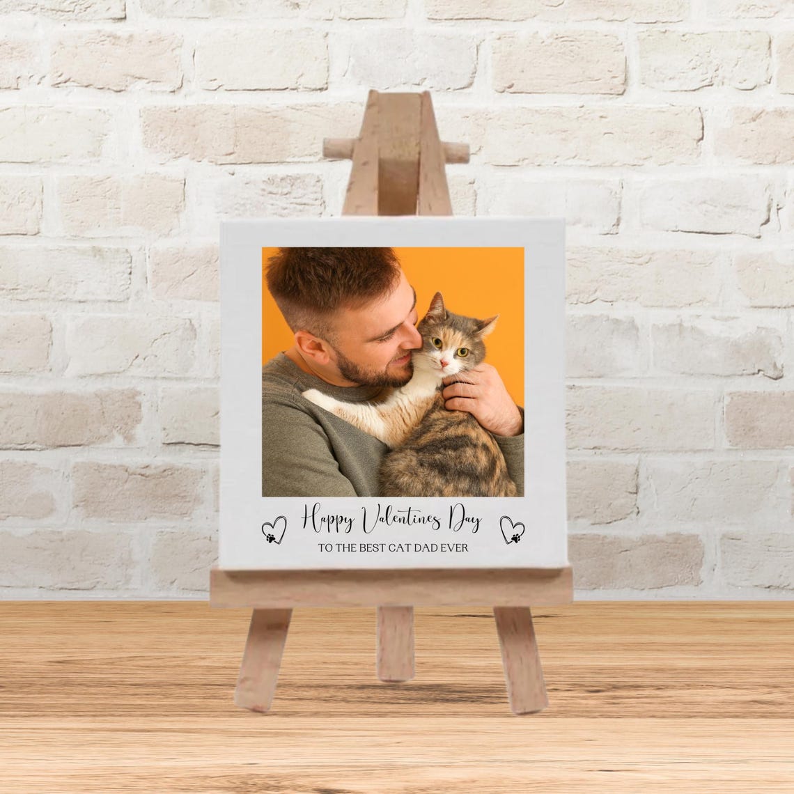 Cat Dad Valentine Gifts Dad Gifts Mini Easel And Photo Cat Gifts Dog Keepsake Dog Photo Gifts Cat Lover Gift