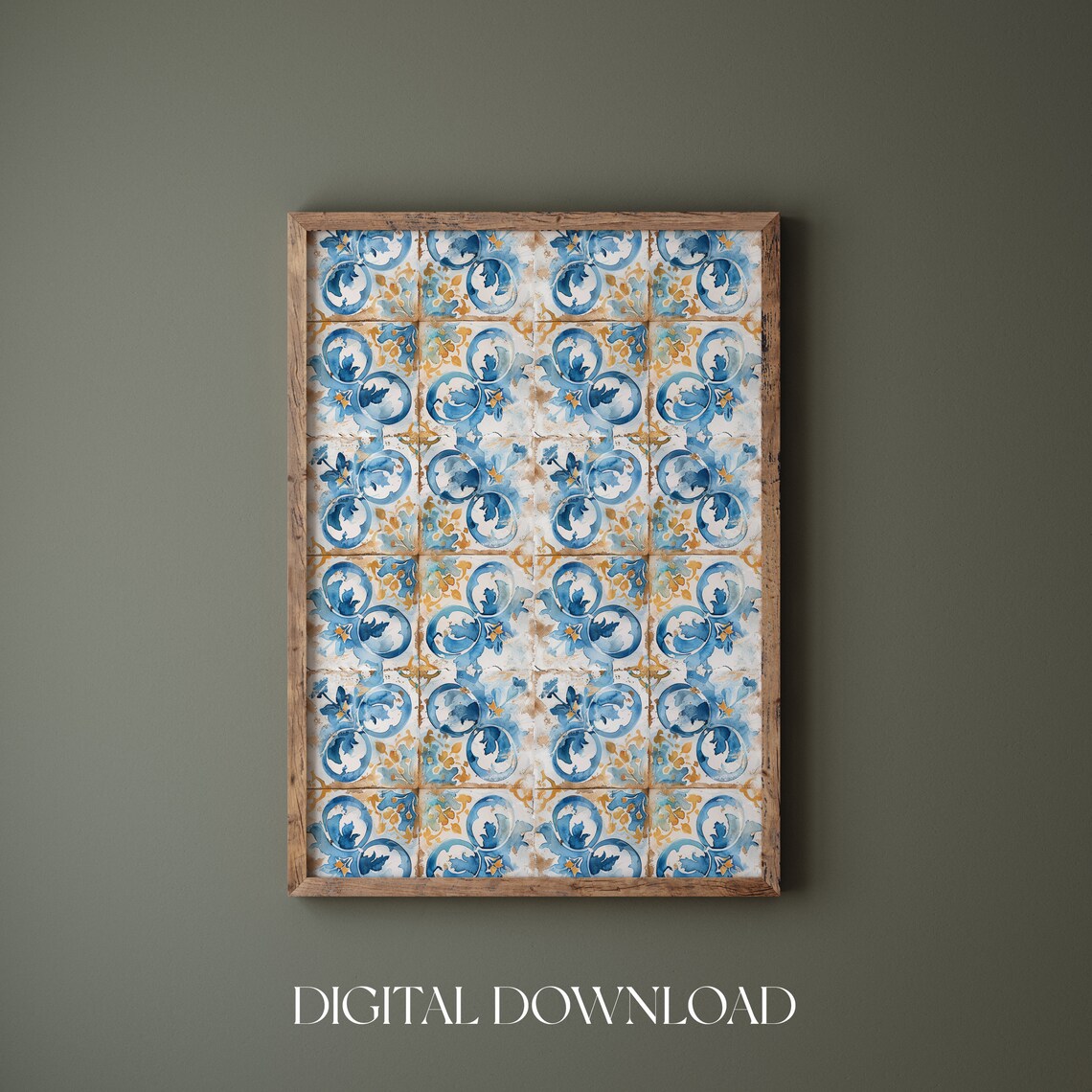 Mediterranean Tiles Travel Poster, European Wall Decor - Image 4