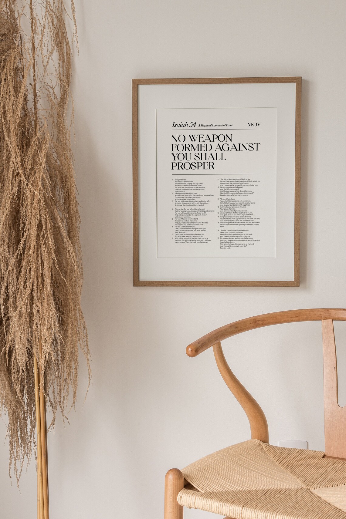 Isaiah 54 No Weapon Shall Prosper Poster - Image 2