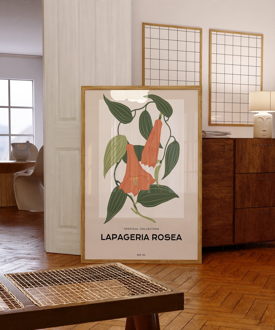 Lapageria Rosea Tropical Collection Botanical Study Wall Poster - Image 5