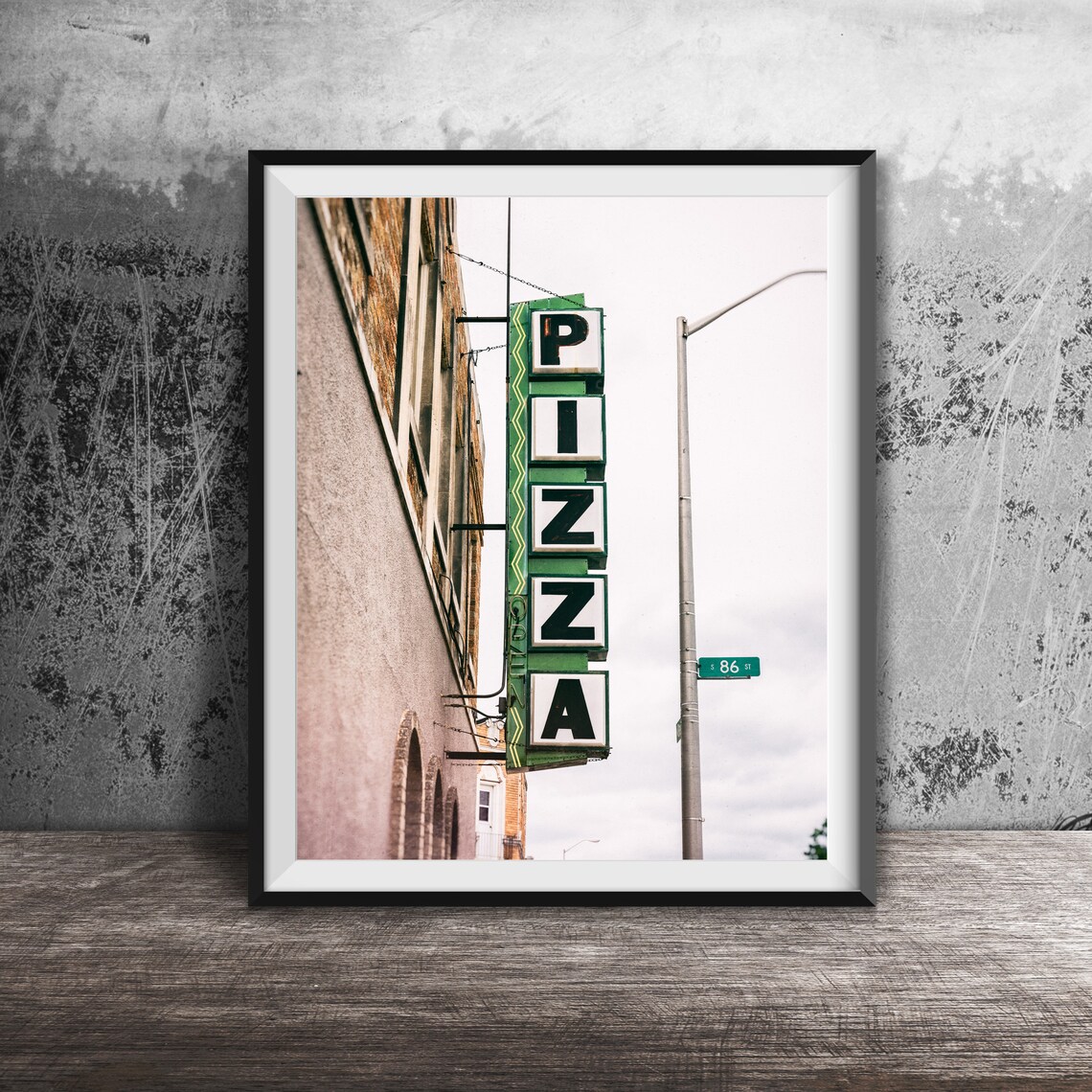 Pizza Photography Art Print, Italian Kitchen Decor