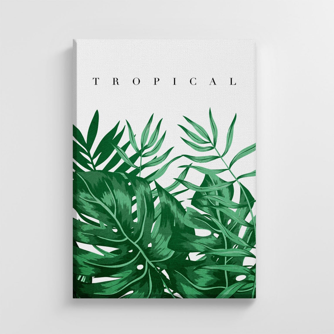 Tropical Summer Exotic Leaves Large Nature Art Print Stylish Home Decoration Wall Art Nursery Decor Living Room Ic100
