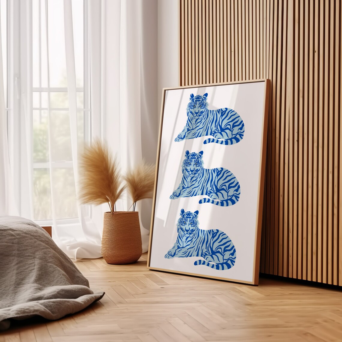 Tiger Prints, Trendy Retro Animal Art Print - Image 3