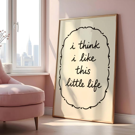 Minimalist Quote Print Positive Affirmation Modern Home Decor