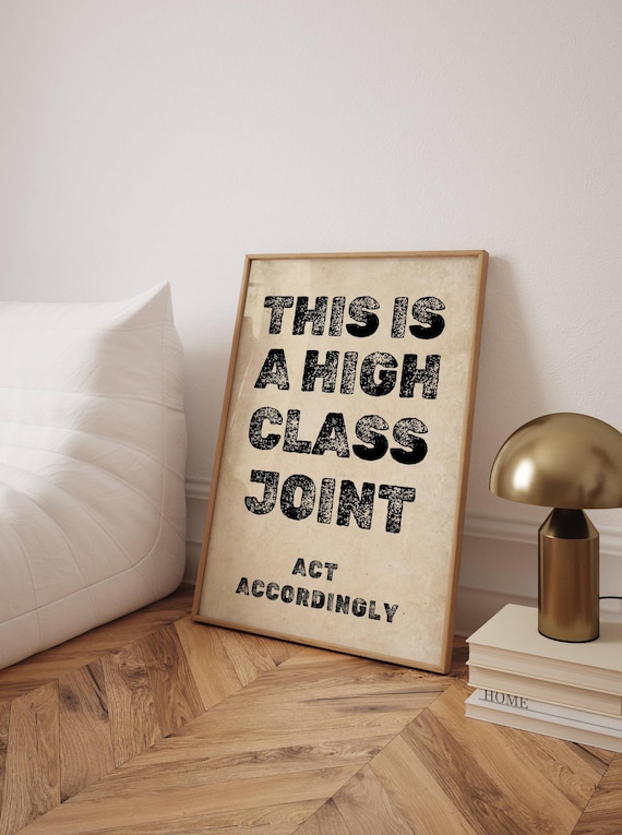 Funny Bar Cart Retro Bar Wall Art Print