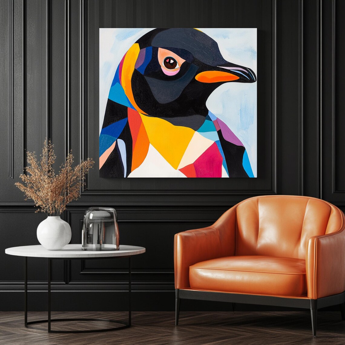 Abstract Penguin Minimalist Wall Art Print - Image 3