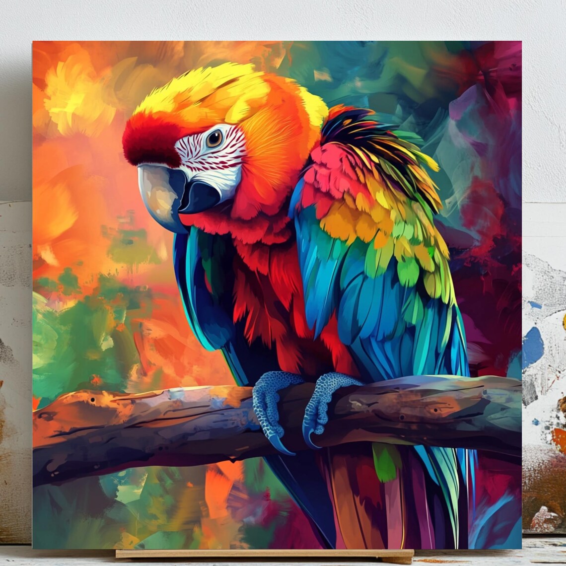 Macaw, Vibrant Tropical Decor Art Print