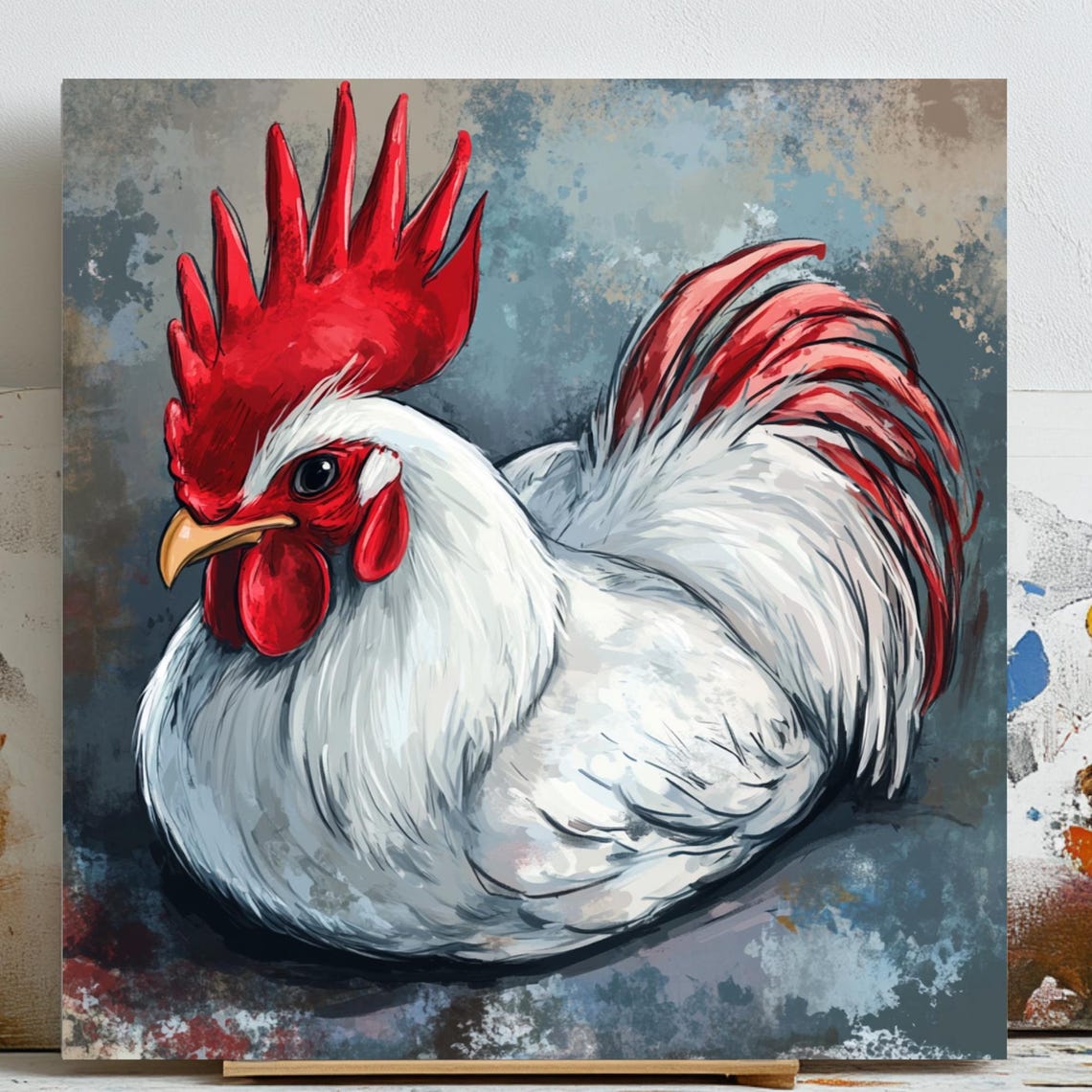Chicken Farmhouse Nursery Decor Art Print