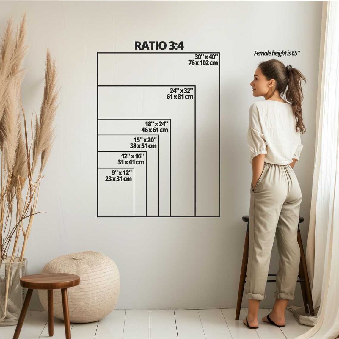 Phone Wallet Keys Hallway Poster Print, Minimalist Sign - Image 2
