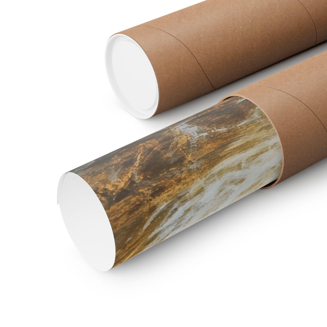 Jesus Christ Walking on Water Golden Waves Miracle Faith Scene Poster - Image 3