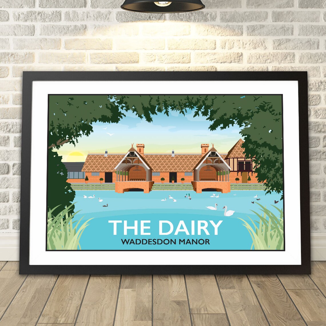 The Dairy, Waddesdon Manor Travel Poster