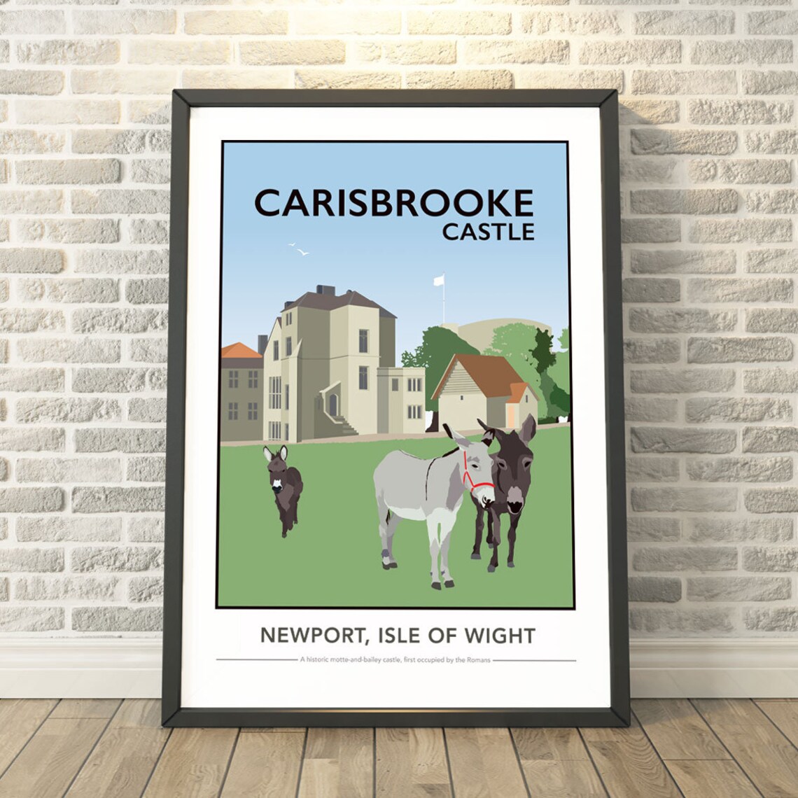 Carisbrooke Castle Isle Of Wight Travel Poster