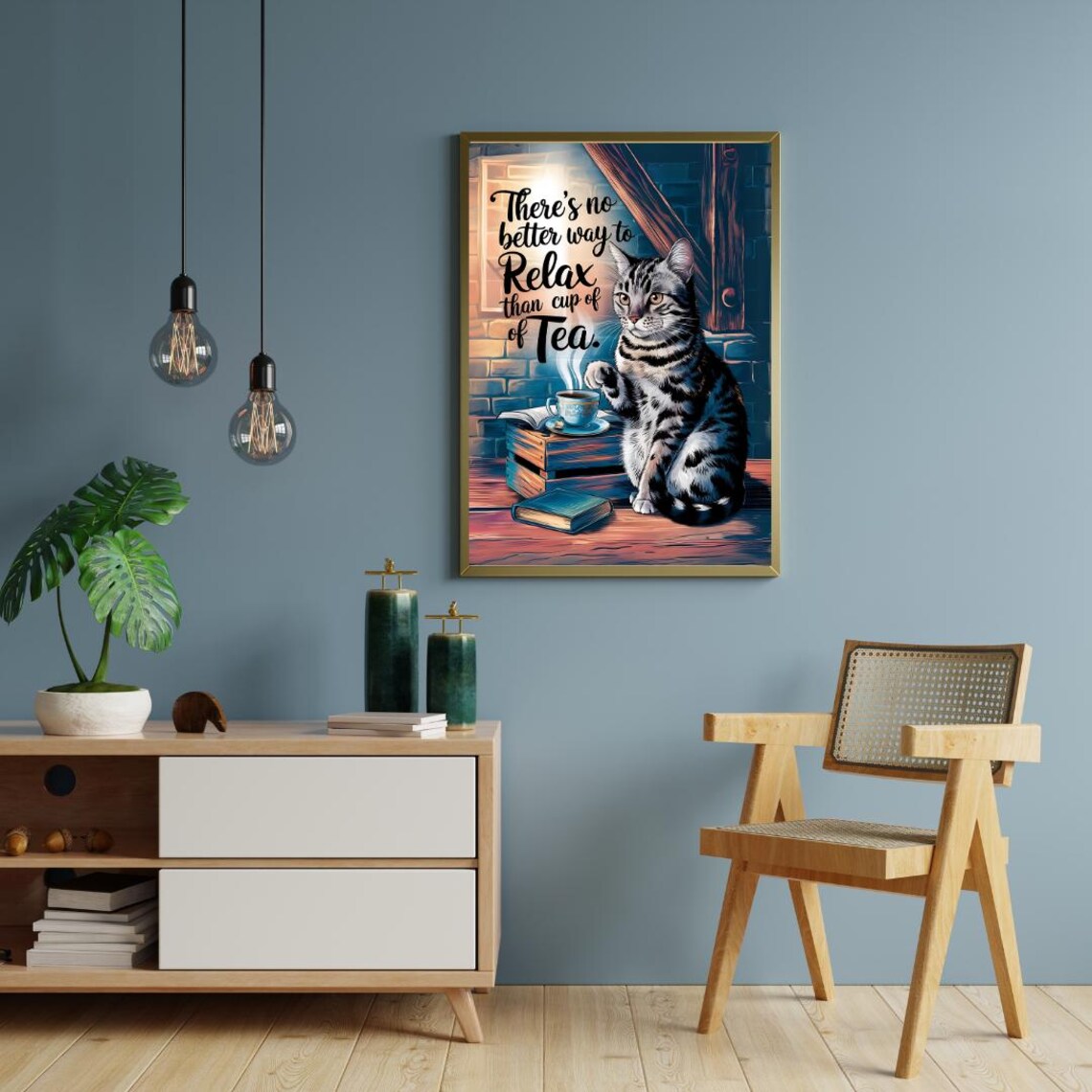 Funny Tea Wall Art, Tea Lover Kitchen Decor - Image 5