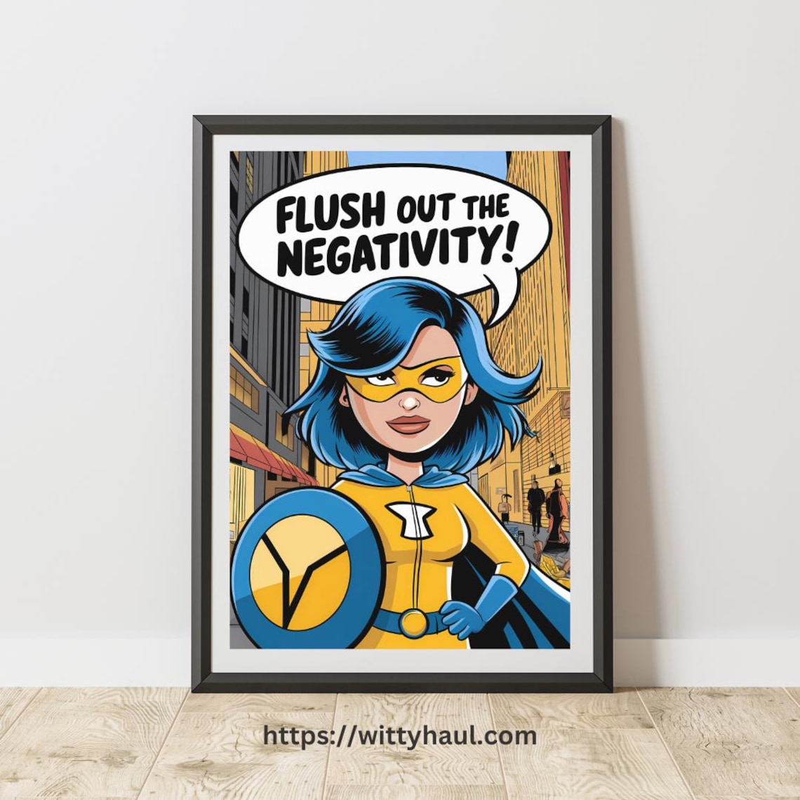 Funny Bathroom Quote, Toilet Humor Wall Art Print