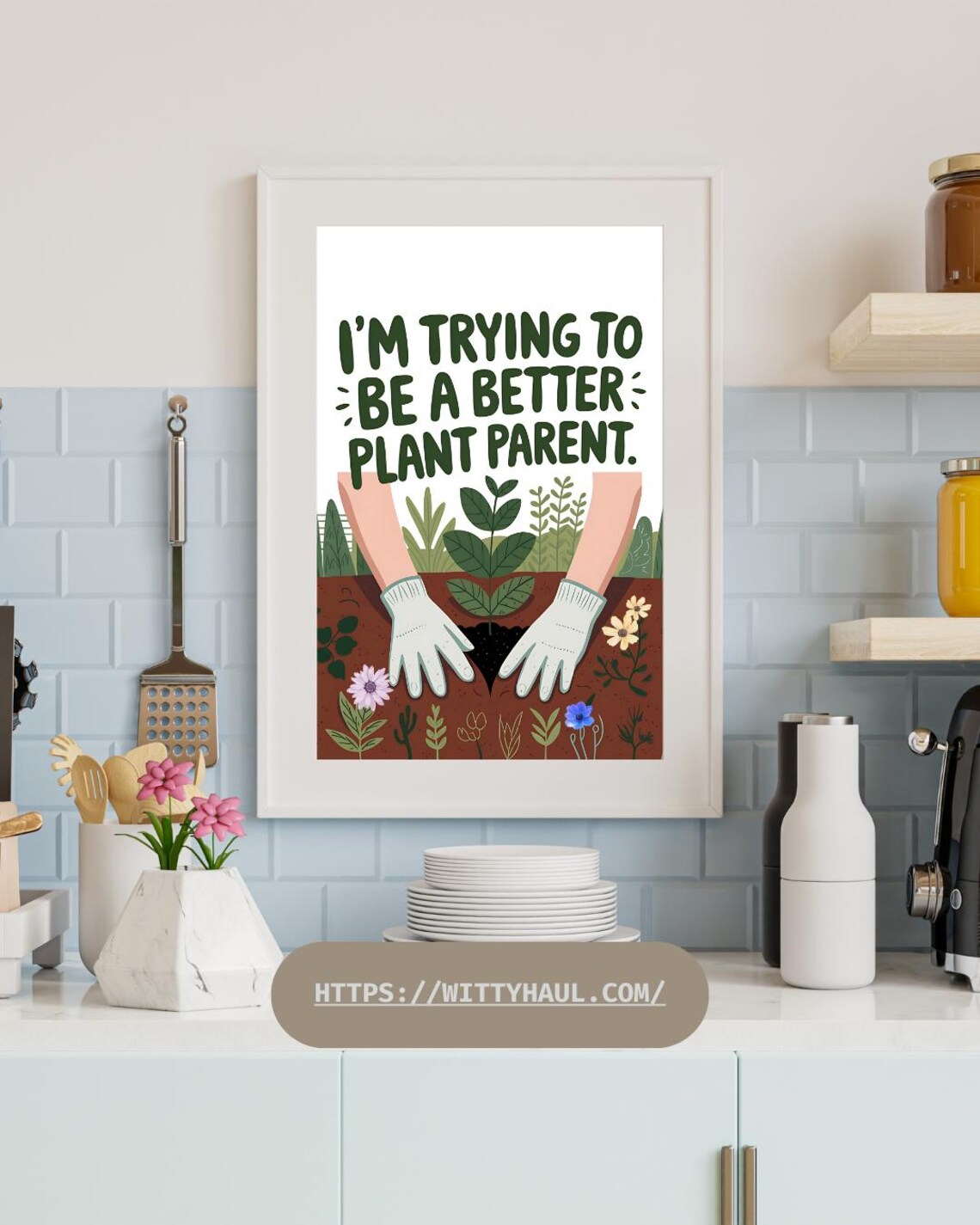Funny Kitchen Wall Art Humor, Vegan Jokes Art Print - Image 6