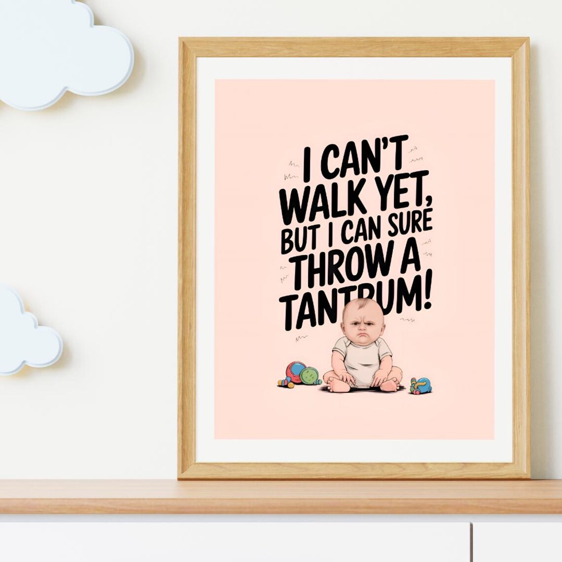 Baby Nursery Wall Art, Funny Nursery Artwork