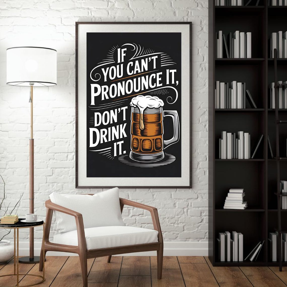 Beer Humor Poster, Beer Lovers Gift - Image 4