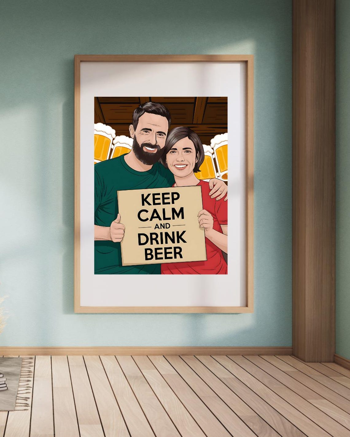 Beer Humour, Funny Beer Jokes Art Print - Image 3