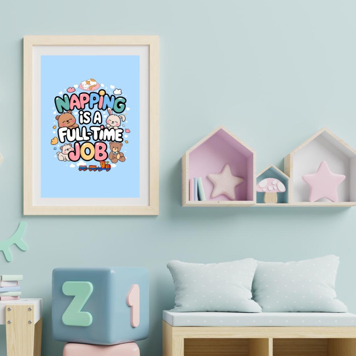 Funny Baby Room Nursery Art Print, New Parents Gift - Image 2