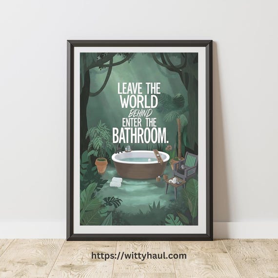 Funny Toilet Bathroom Decor Art Print