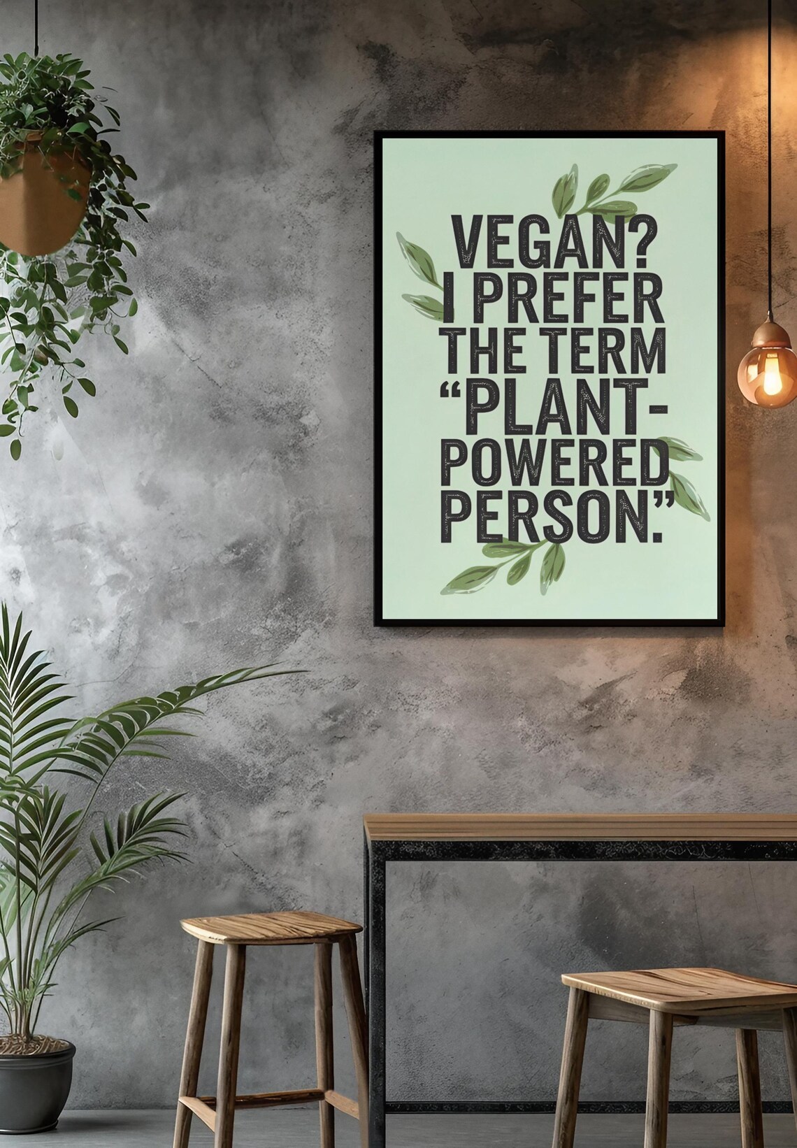 Funny Vegan Kitchen Art, Vegetarian Gift Ideas - Image 5