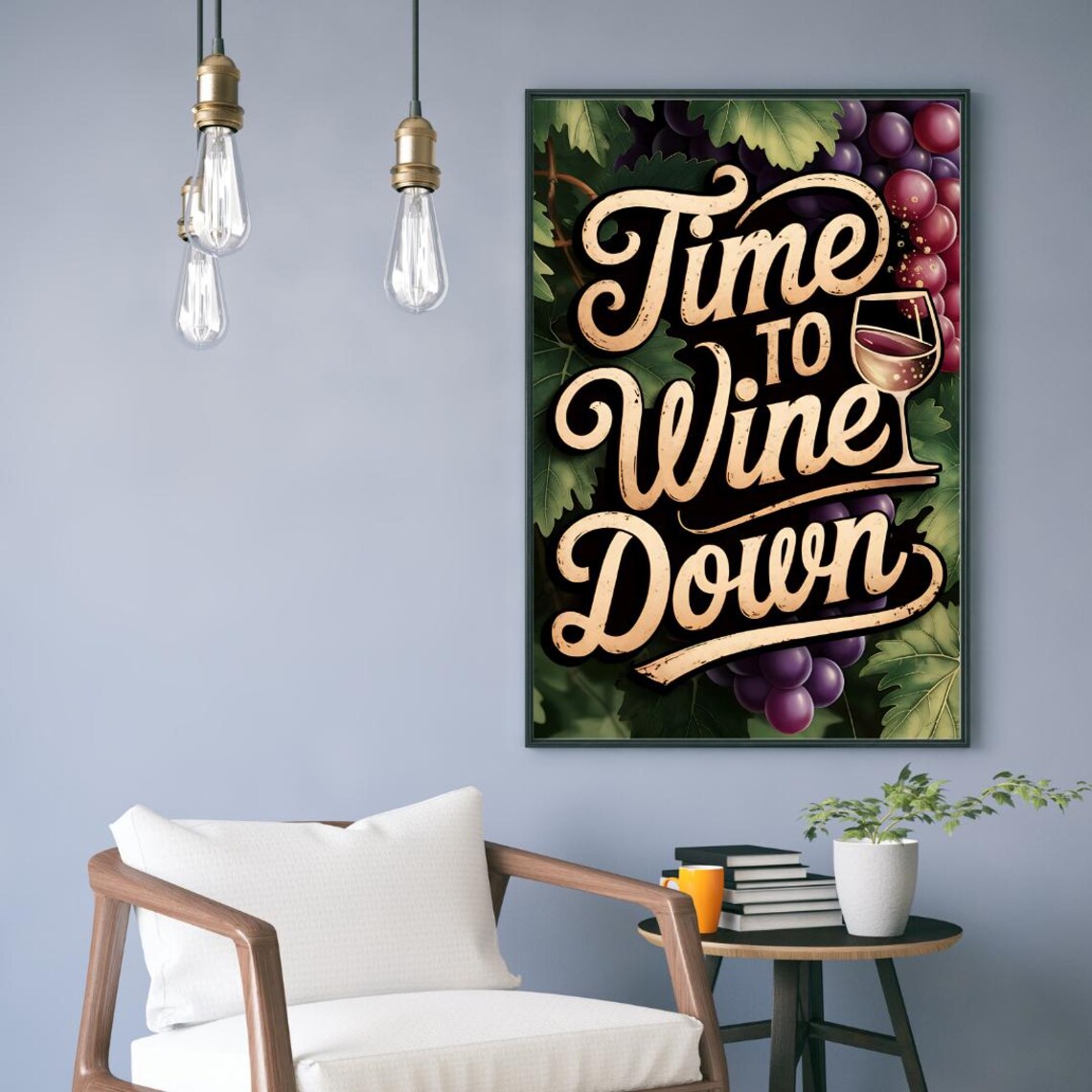 Wine Poster Art, Modern Wine Saying - Image 3