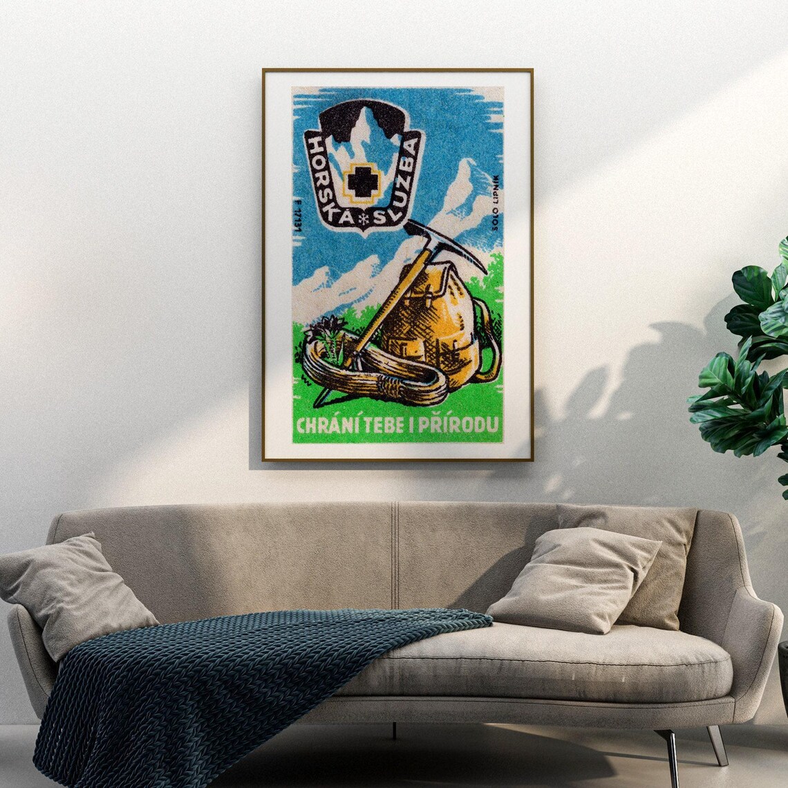 Mountain Climbing Kit Matchbox Vintage Poster Print - Image 3