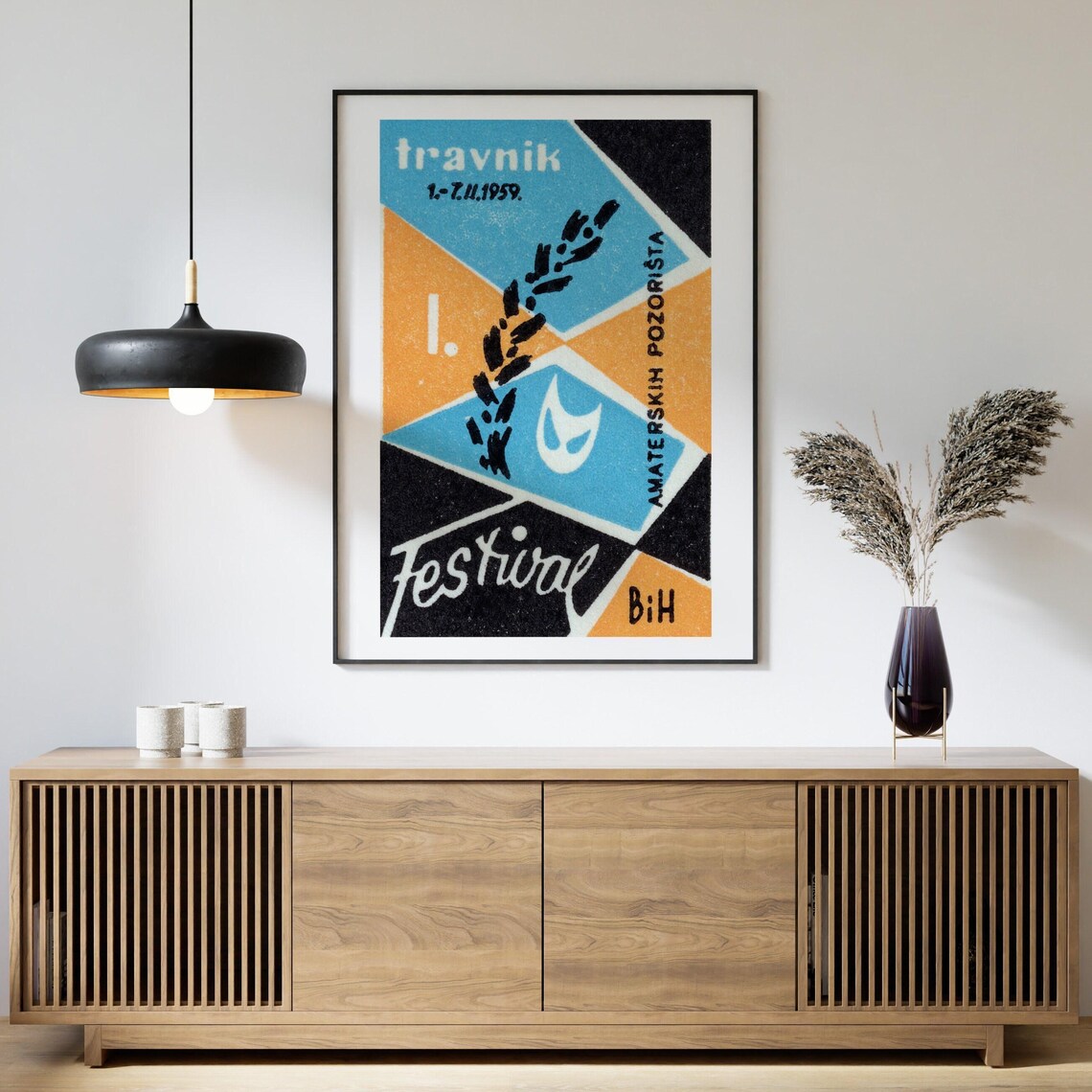 Theatre Festival Matchbox Vintage Eastern Europe Poster - Image 4