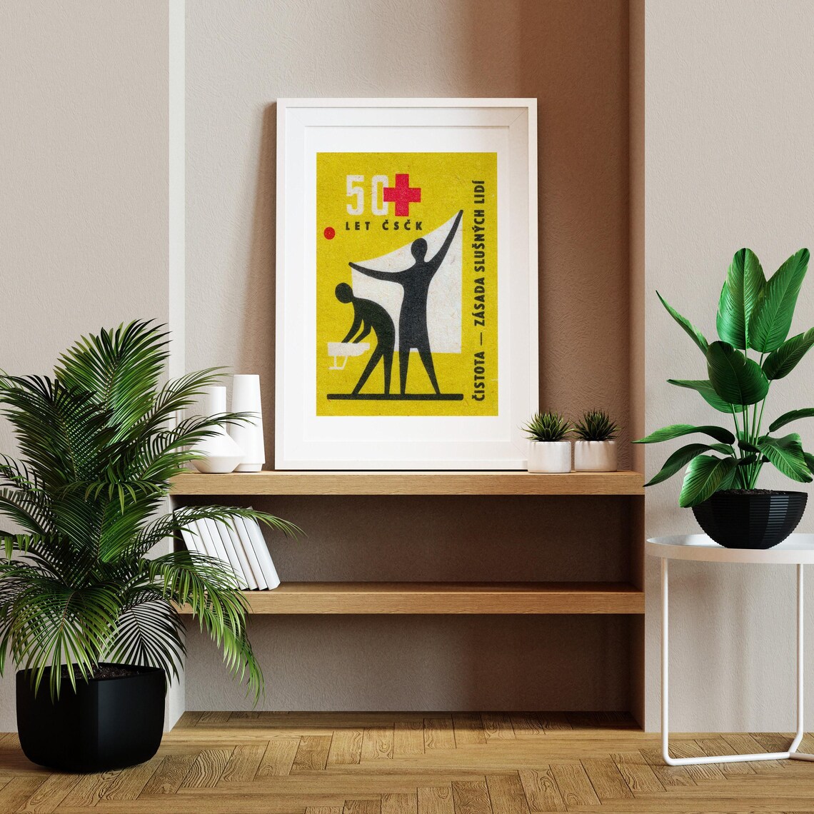 Cleanliness Is Health Matchbox, Vintage Czech Art Print - Image 2